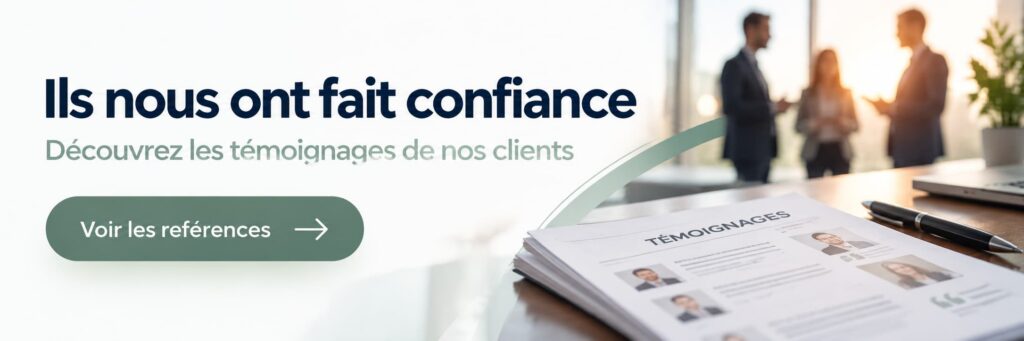 Bannière invitant à découvrir les témoignages et références clients de Marc Roussel