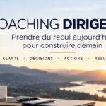 Dirigeant qui prend du recul face à un paysage, bannière coaching de dirigeant de Marc Roussel