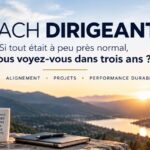 Dirigeant qui regarde l'horizon, bannière vision d'entreprise à trois ans de Marc Roussel
