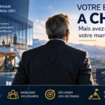 Dirigeant face à la croissance de son entreprise, de l'équipe à la nouvelle organisation, bannière de Marc Roussel