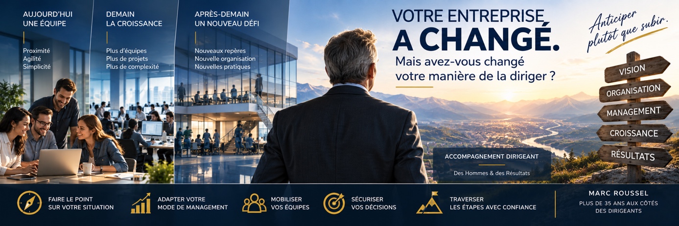 Entreprise en croissance : de l’équipe à la nouvelle organisation — Marc Roussel