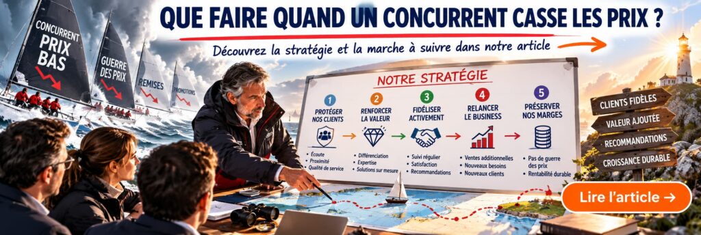 Que faire quand un concurrent casse les prix ? Découvrez la marche à suivre pour protéger vos clients, renforcer votre valeur et préserver vos marges.