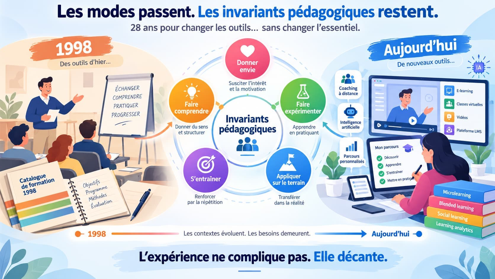 Les outils changent, l’essentiel demeure : les invariants pédagogiques